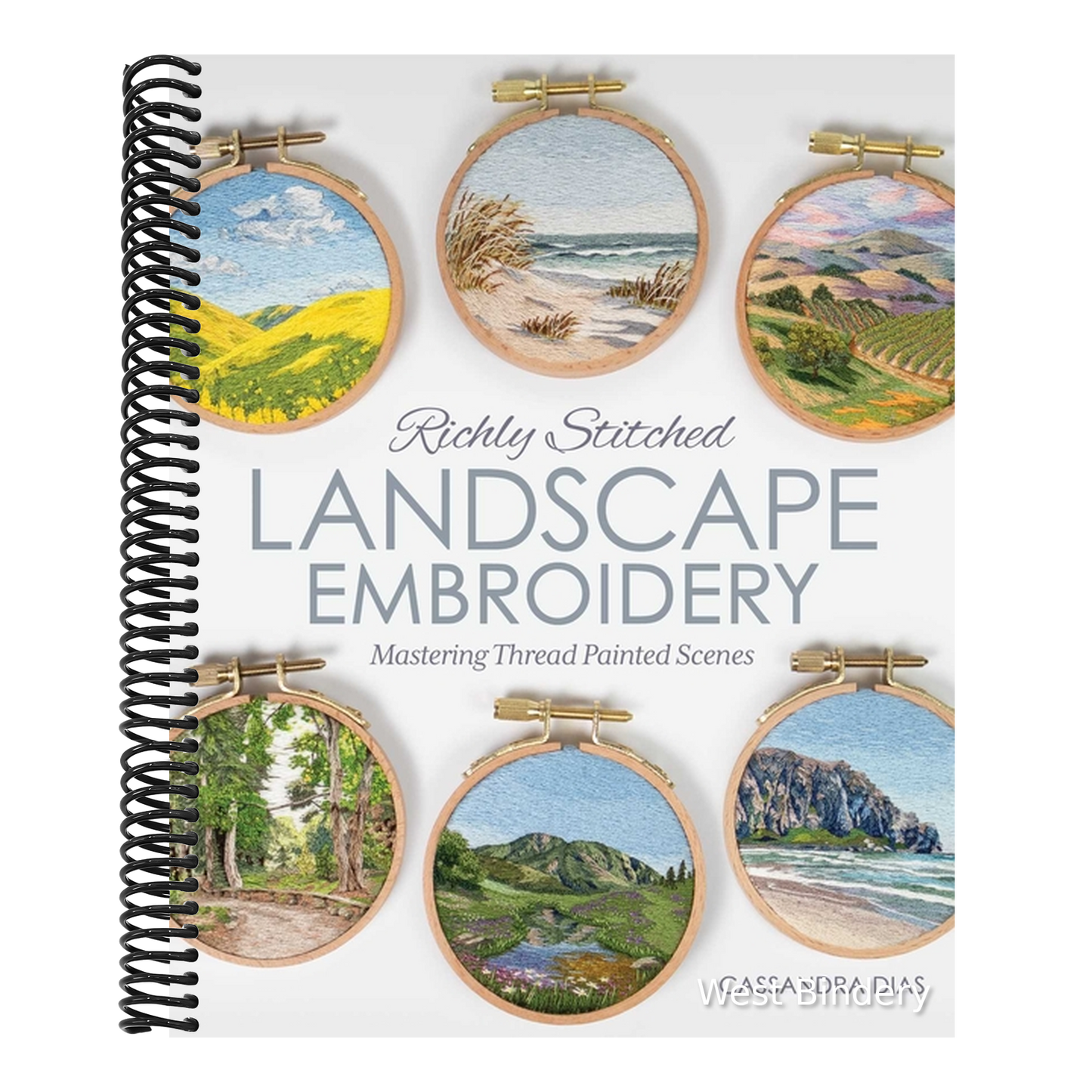 Richly Stitched Landscape Embroidery: Mastering Thread Painted Scenes