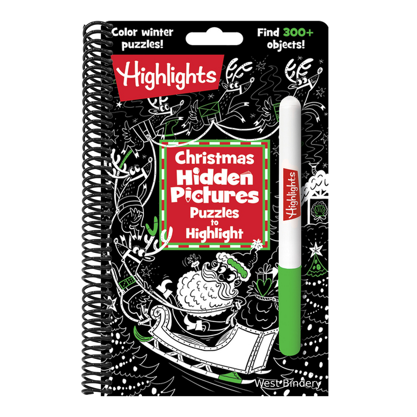 Christmas Hidden Pictures Puzzles to Highlight: Activity Book with Winter Puzzles, Over 300 Hidden Objects and Bright Highlighter Fun