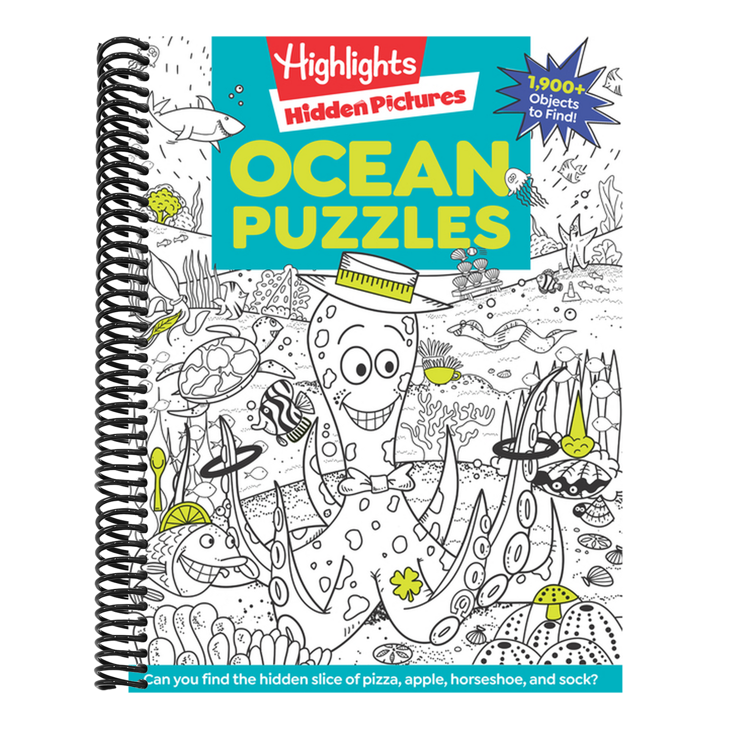 Ocean Puzzles: Over 100 Ocean-Themed Search and Find Puzzles for Kids 6 and Over, Featuring Sea Creatures, Marine Animals, Underwater Scenes and Over (Highlights Hidden Pictures) (Spiral Bound)