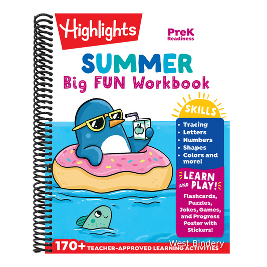 Summer Big Fun Workbook Preschool Readiness: Summer Preschool Learning Activity Book with Letter Tracing, Writing Practice and More for Kids Ages 3-5