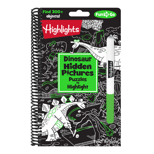 Dinosaur Hidden Pictures Puzzles to Highlight