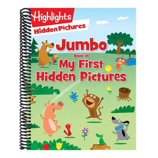 Jumbo Book of My First Hidden Pictures: 115+ Hidden Pictures Puzzles in Highlights Activity Book, Seek and Find Puzzles for Kids 3+ (Highlights Jumbo Books & Pads) (Spiral Bound)
