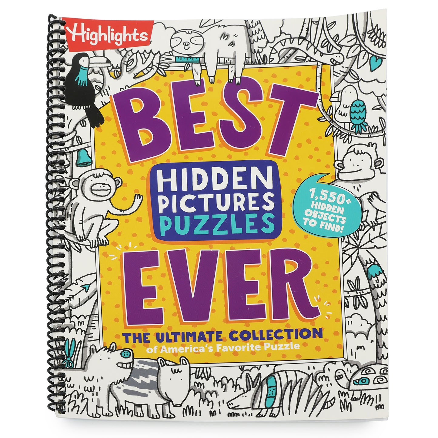 Best Hidden Pictures Puzzles Ever: 144-Page Puzzle Book with Over 1,500 Hidden Objects, Classic Search-And-Find Puzzles and Travel Activities for Kids (Spiral Bound)