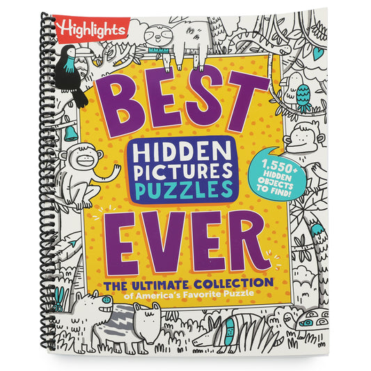 Best Hidden Pictures Puzzles Ever: 144-Page Puzzle Book with Over 1,500 Hidden Objects, Classic Search-And-Find Puzzles and Travel Activities for Kids (Spiral Bound)