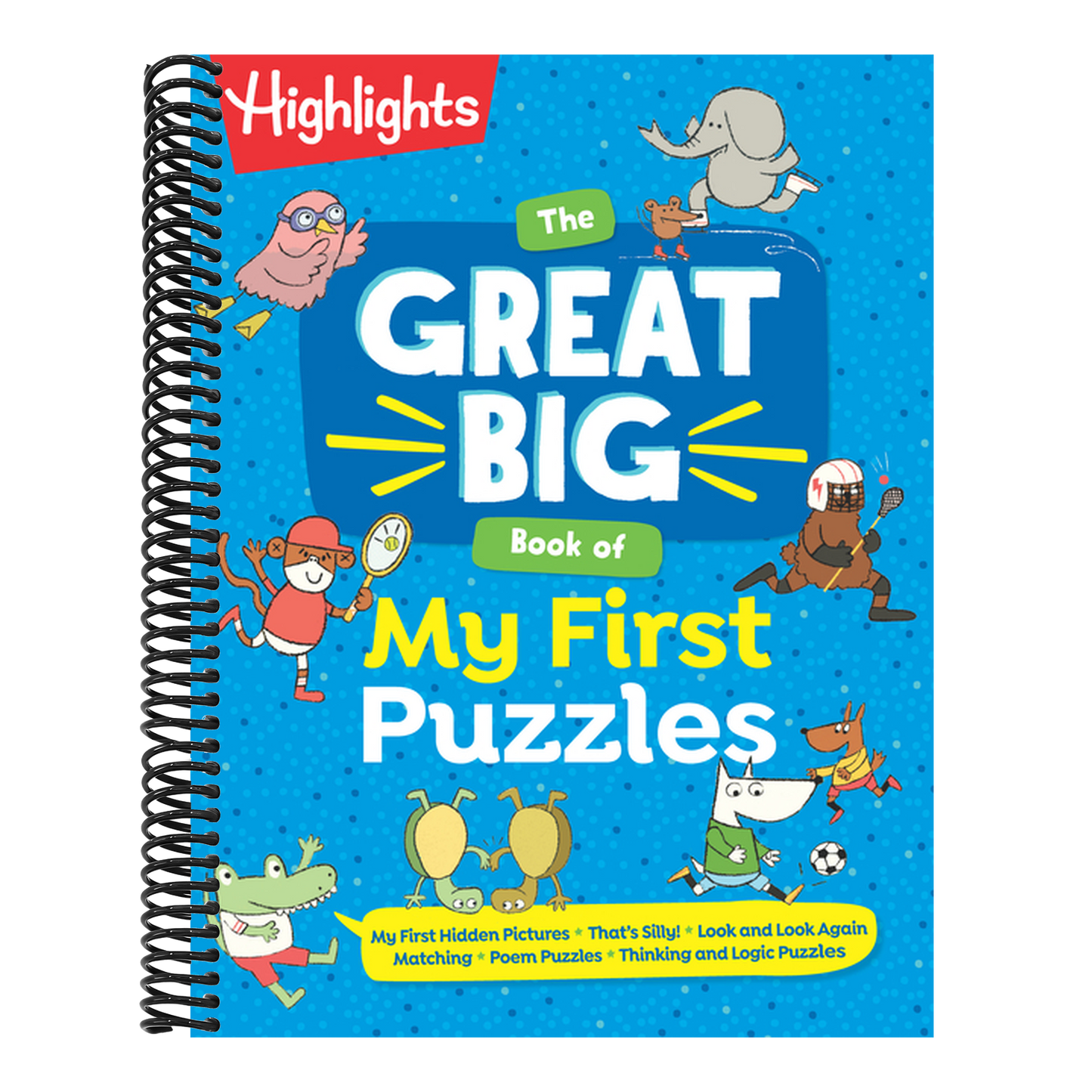 The Great Big Book of My First Puzzles (Great Big Puzzle Books) (Spiral Bound)