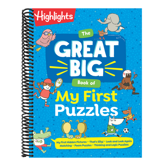 The Great Big Book of My First Puzzles (Great Big Puzzle Books) (Spiral Bound)