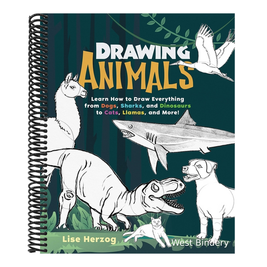 Drawing Animals: Learn How to Draw Everything from Dogs, Sharks, and Dinosaurs to Cats, Llamas, and More!