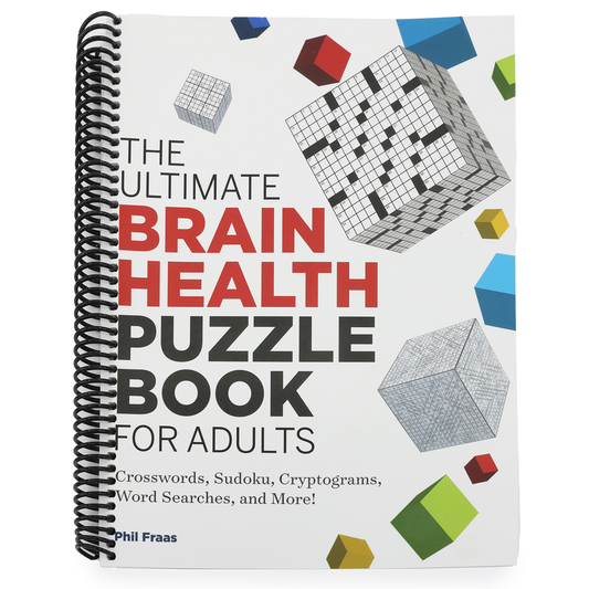 The Ultimate Brain Health Puzzle Book for Adults: Crosswords, Sudoku, Cryptograms, Word Searches, and More! (Spiral Bound)