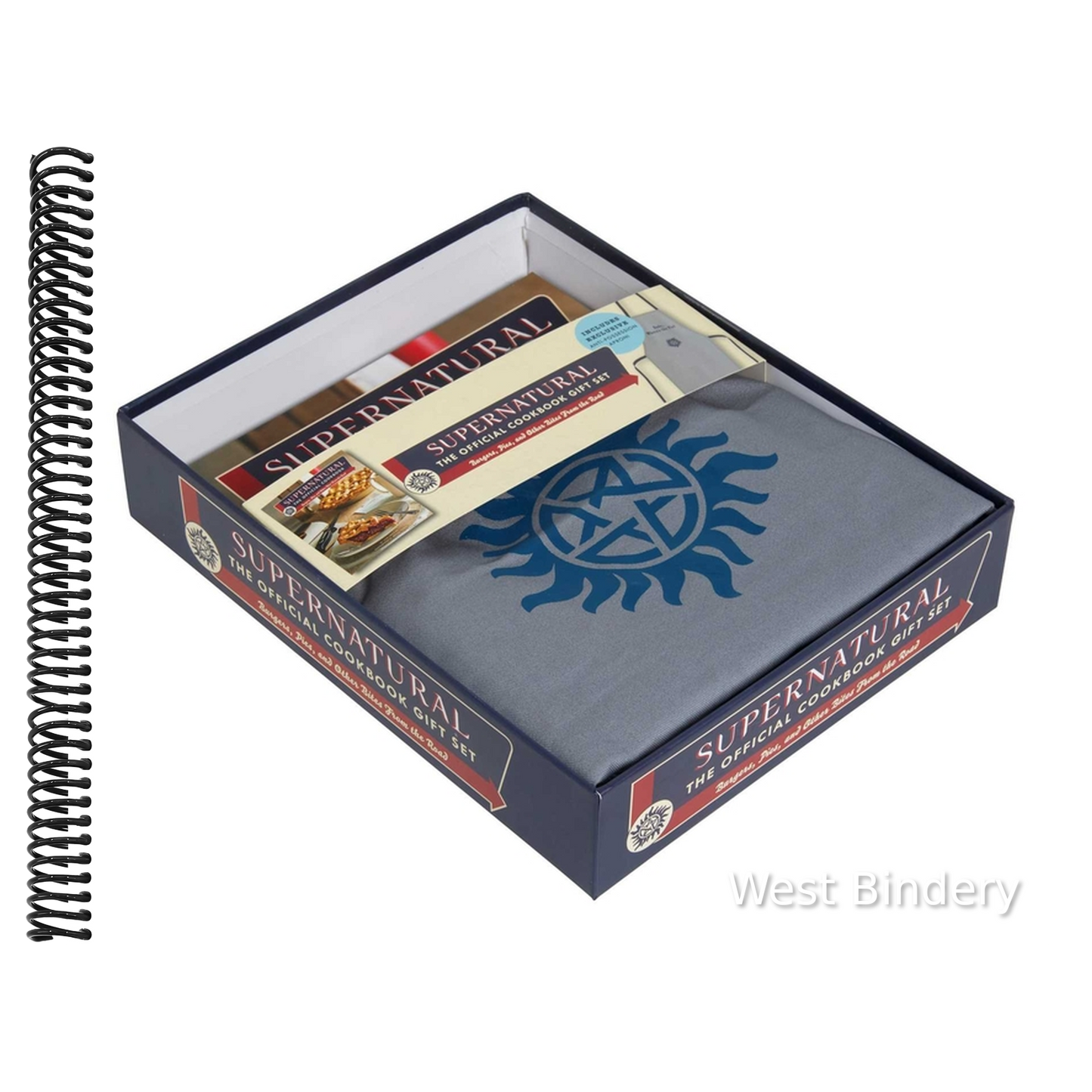 Supernatural: The Official Cookbook Gift Set Edition: Burgers, Pies, and Other Bites from the Road [With Apron]