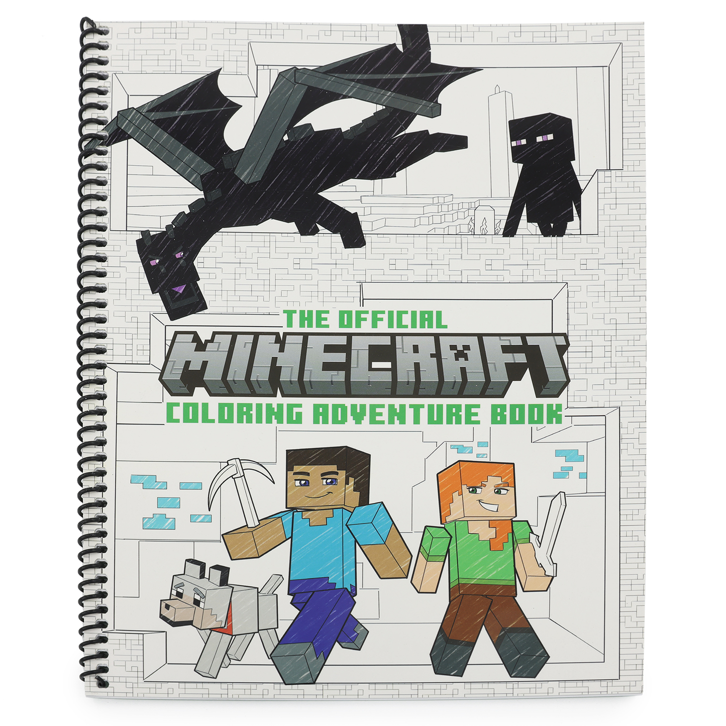 The Official Minecraft Coloring Adventures Book: Create, Explore, Color!: For Young Artists and Kids 5-10 (Spiral Bound)