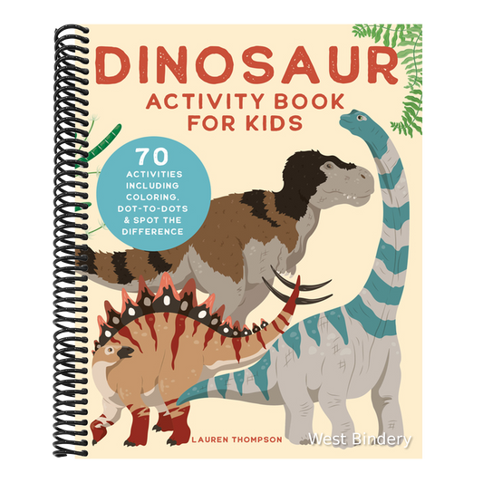 Dinosaur Activity Book for Kids: 70 Activities Including Coloring, Dot-To-Dots & Spot the Difference