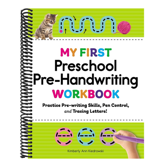 My First Preschool Pre-Handwriting Workbook: Practice Pre-Writing Skills, Pen Control, and Tracing Letters! (My First Preschool Skills Workbooks) (Spiral Bound)