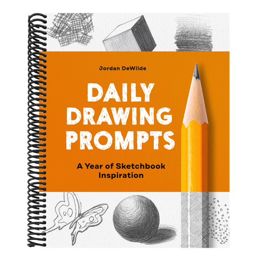 Daily Drawing Prompts: A Year of Sketchbook Inspiration (Spiral Bound)