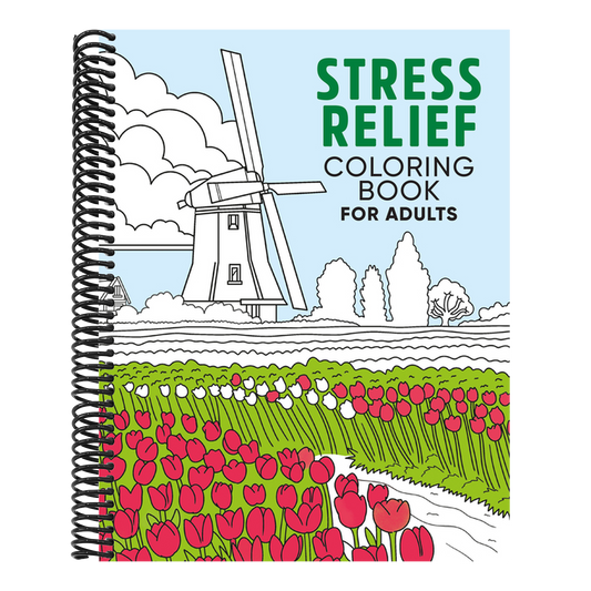 Stress Relief Coloring Book for Adults (Spiral Bound)