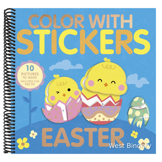 Color with Stickers: Easter: Create 10 Pictures with Stickers!