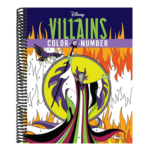 Disney Villains Color-By-Number (Color-By-Number) (Spiral Bound)