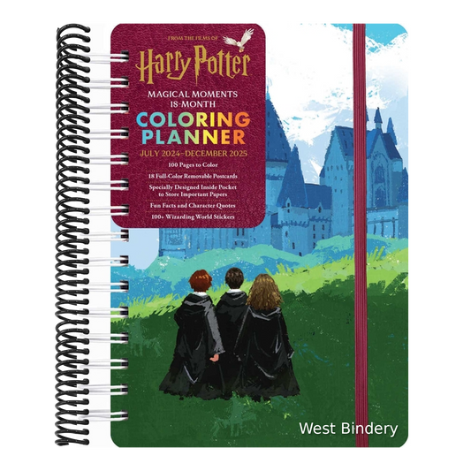 2025 Harry Potter Magical Moments 18-Month Coloring Planner (Proprietary)