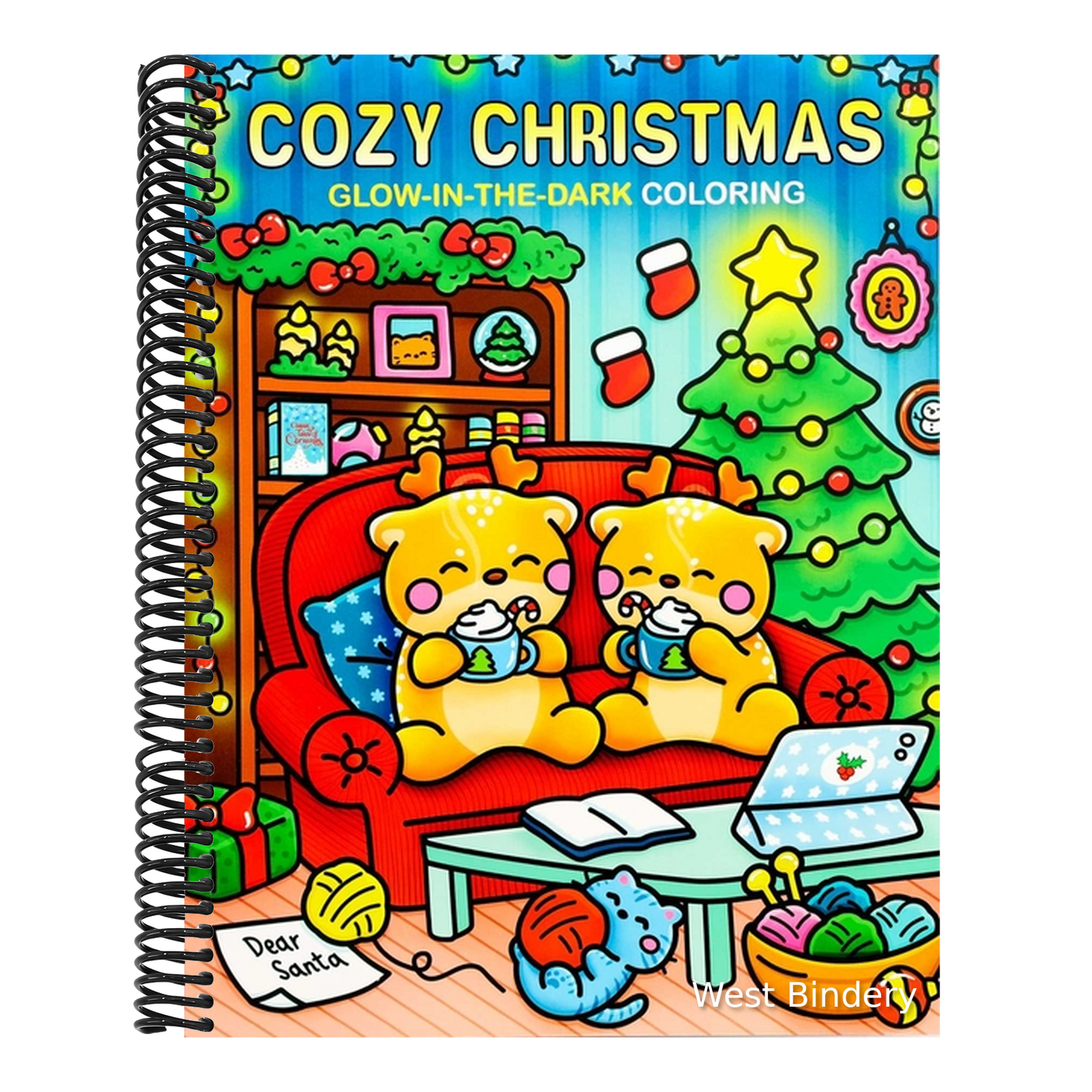 Cozy Christmas Glow-In-The-Dark Coloring