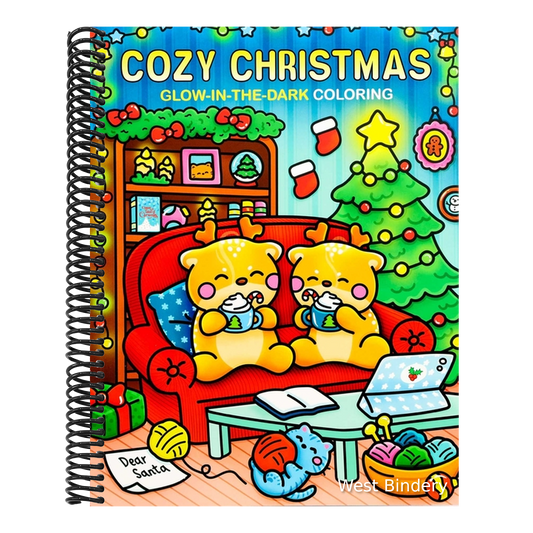 Cozy Christmas Glow-In-The-Dark Coloring