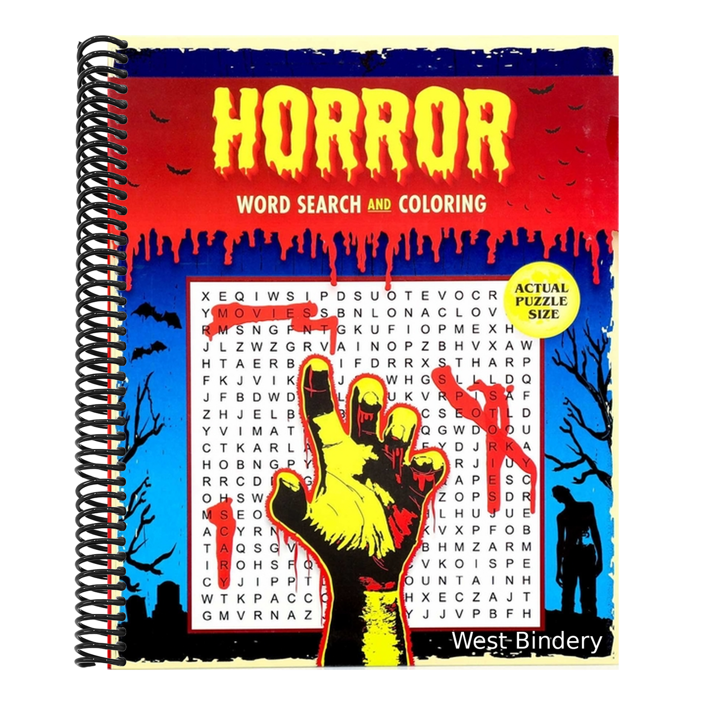 Horror Word Search and Coloring
