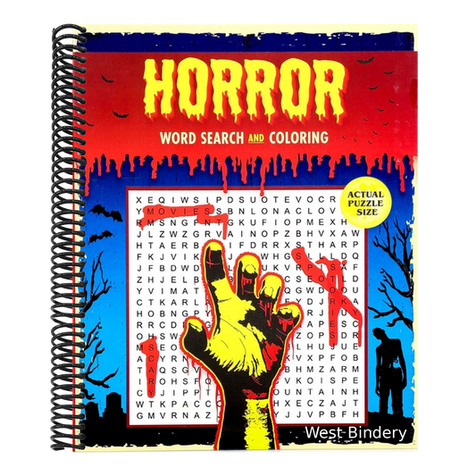 Horror Word Search and Coloring