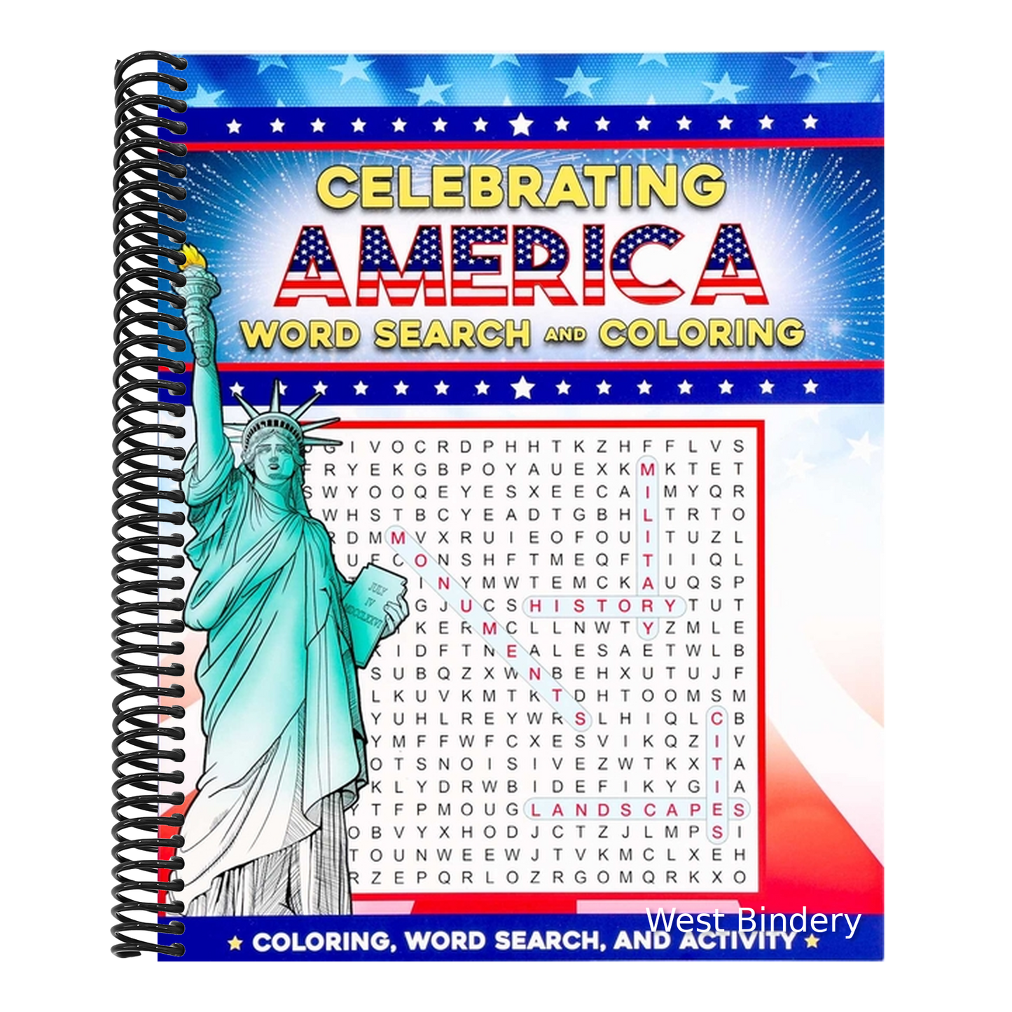 Celebrating America Word Search and Coloring
