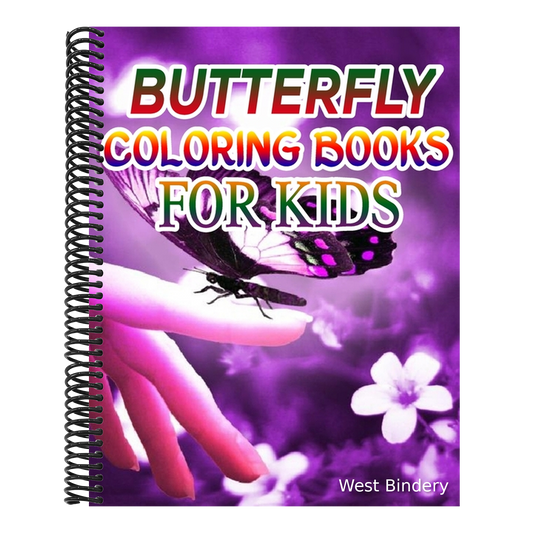 Butterfly Coloring Books for Kids: Coloring Book For Toddlers Butterfly Activity Book for Kids Ages 2- 4, 4-8, 8-12
