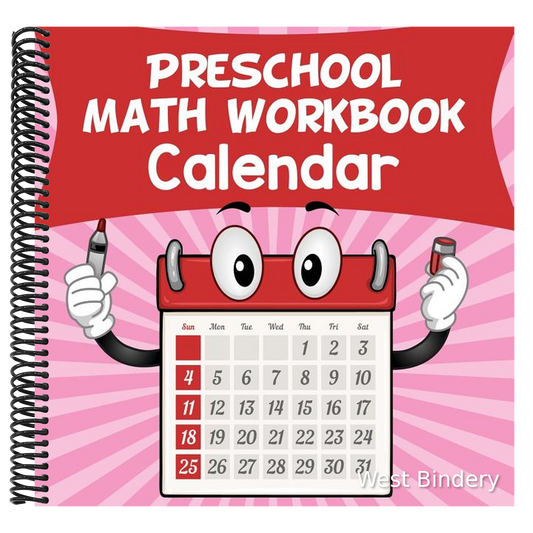 Preschool Math Workbook: Calendar