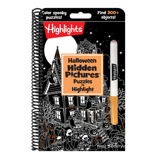 Halloween Hidden Pictures Puzzles to Highlight: Halloween Kids Book with Over 300 Hidden Objects to Seek and Find in Spooky White-On-Black Puzzles wit