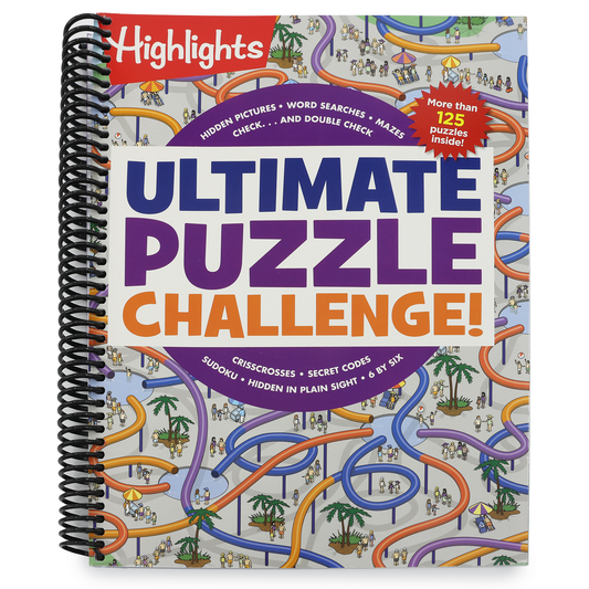Ultimate Puzzle Challenge!: 125+ Brain Games for Kids, Mazes, Brain Teasers, Word Searches, Crossword Puzzles, Sudoku, Logic Puzzles and More, Kids Ac (Spiral Bound)