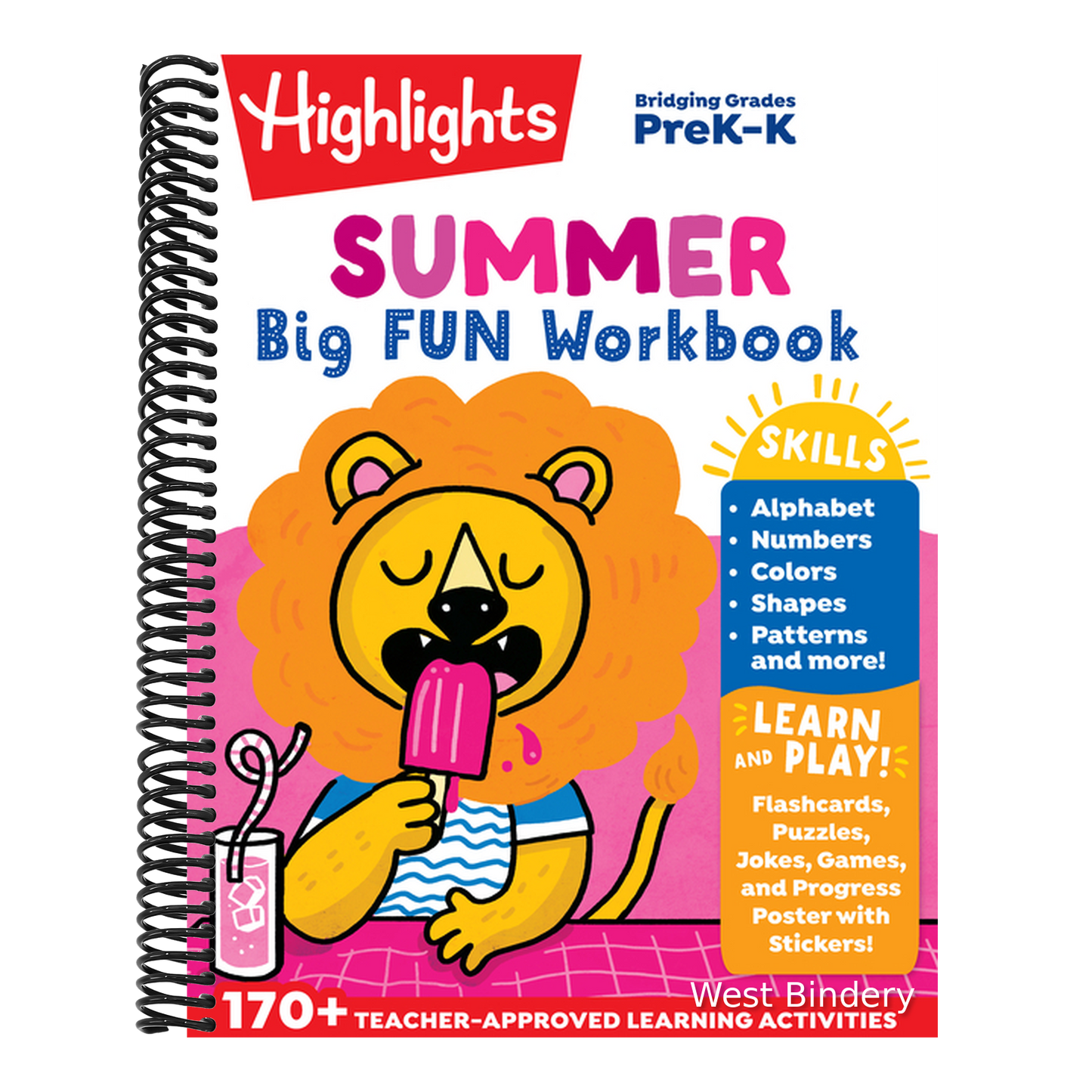 Summer Big Fun Workbook Bridging Grades P & K: Prep for Kindergarten Summer Activity Book, Prek to Kindergarten Summer Workbook with Alphabet, Numbers
