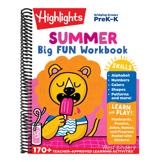 Summer Big Fun Workbook Bridging Grades P & K: Prep for Kindergarten Summer Activity Book, Prek to Kindergarten Summer Workbook with Alphabet, Numbers
