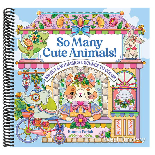 So Many Cute Animals!: Sweet & Whimsical Scenes to Color