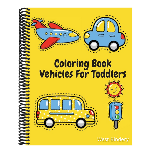 Coloring Book Vehicles For Toddlers: coloring book for Boys and Girls