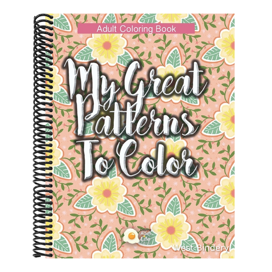 My Great Patterns to Color: Amazing designs (Geometric and Floral) Adult Coloring Book for Relax Therapy