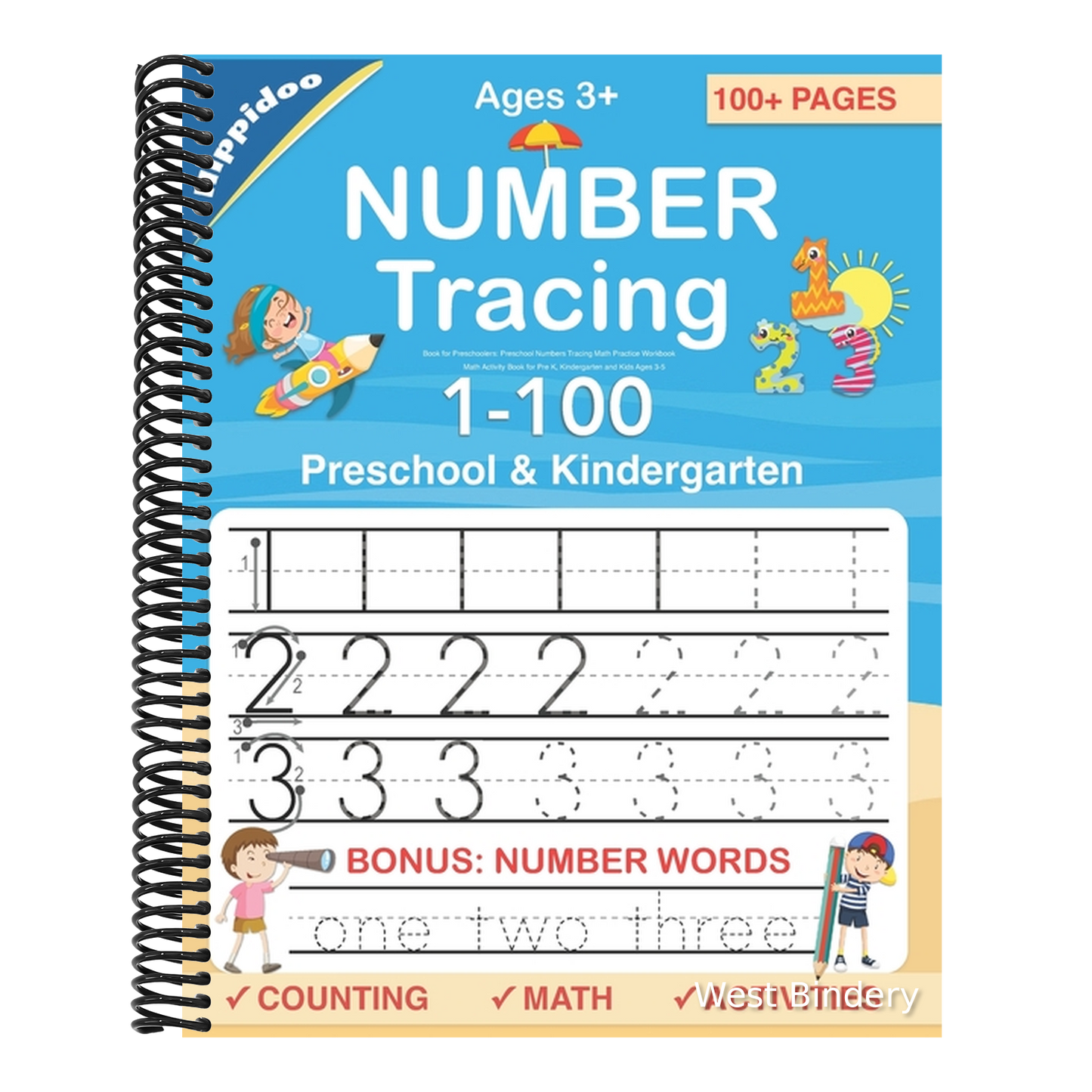 Number Tracing book for Preschoolers: Preschool Numbers Tracing Math Practice Workbook: Math Activity Book for Pre K, Kindergarten and Kids Ages 3-5