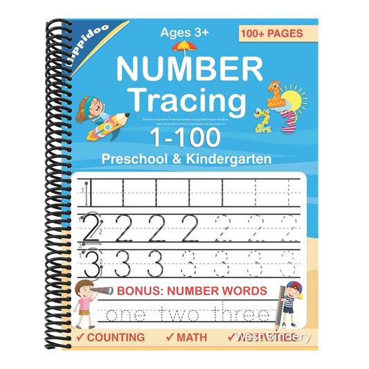 Number Tracing book for Preschoolers: Preschool Numbers Tracing Math Practice Workbook: Math Activity Book for Pre K, Kindergarten and Kids Ages 3-5