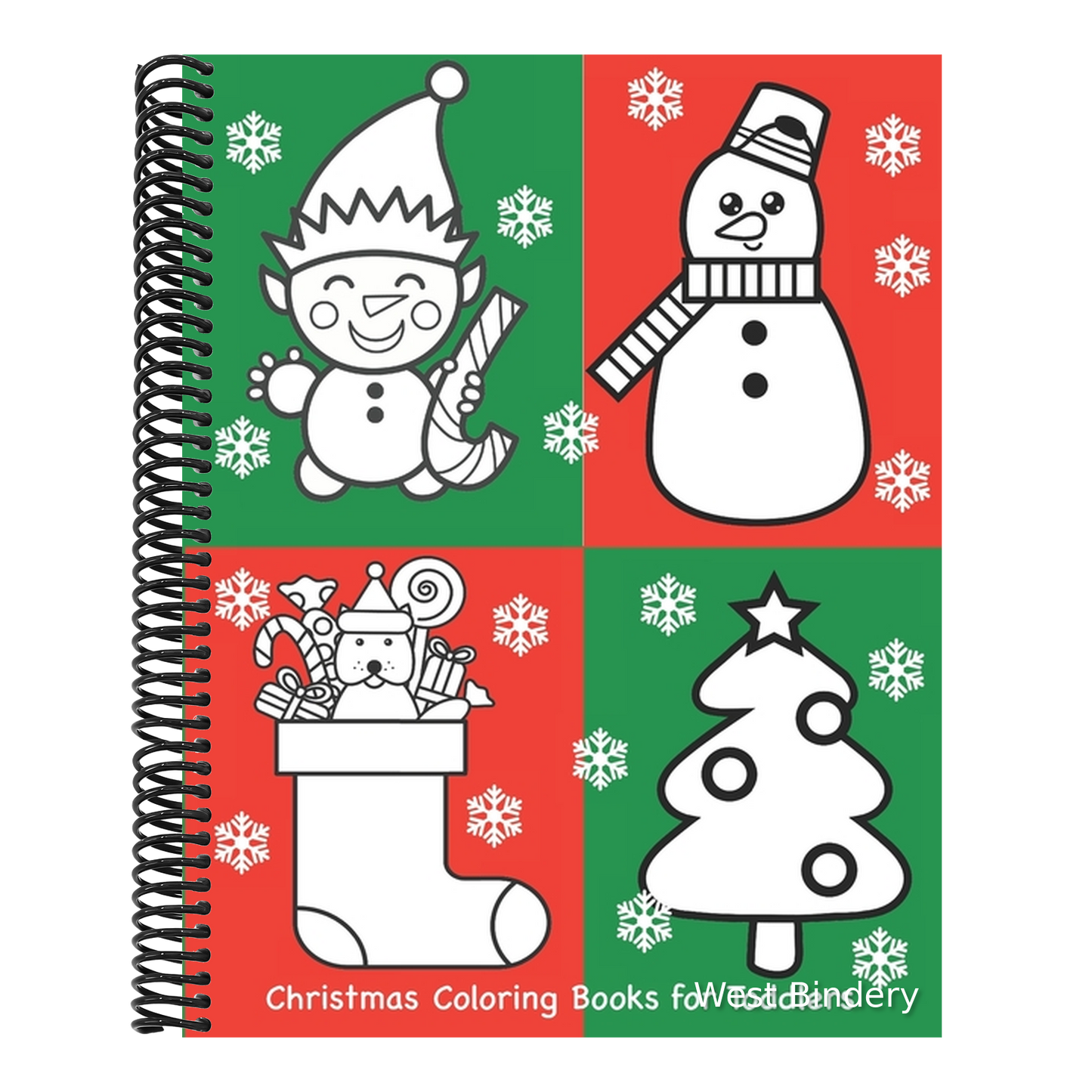 Christmas Coloring Books for Toddlers: Coloring Book for Toddlers Preschoolers Kindergarten with Large Pictures
