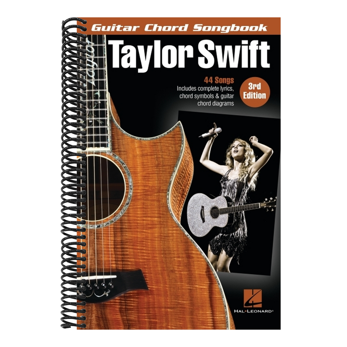 Taylor Swift - Guitar Chord Songbook - 3rd Edition: 44 Songs with Complete Lyrics, Chord Symbols & Guitar Chord Diagrams (Spiral Bound)