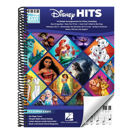Disney Hits - Super Easy Songbook: 47 Simple Arrangements for Piano with Lyrics