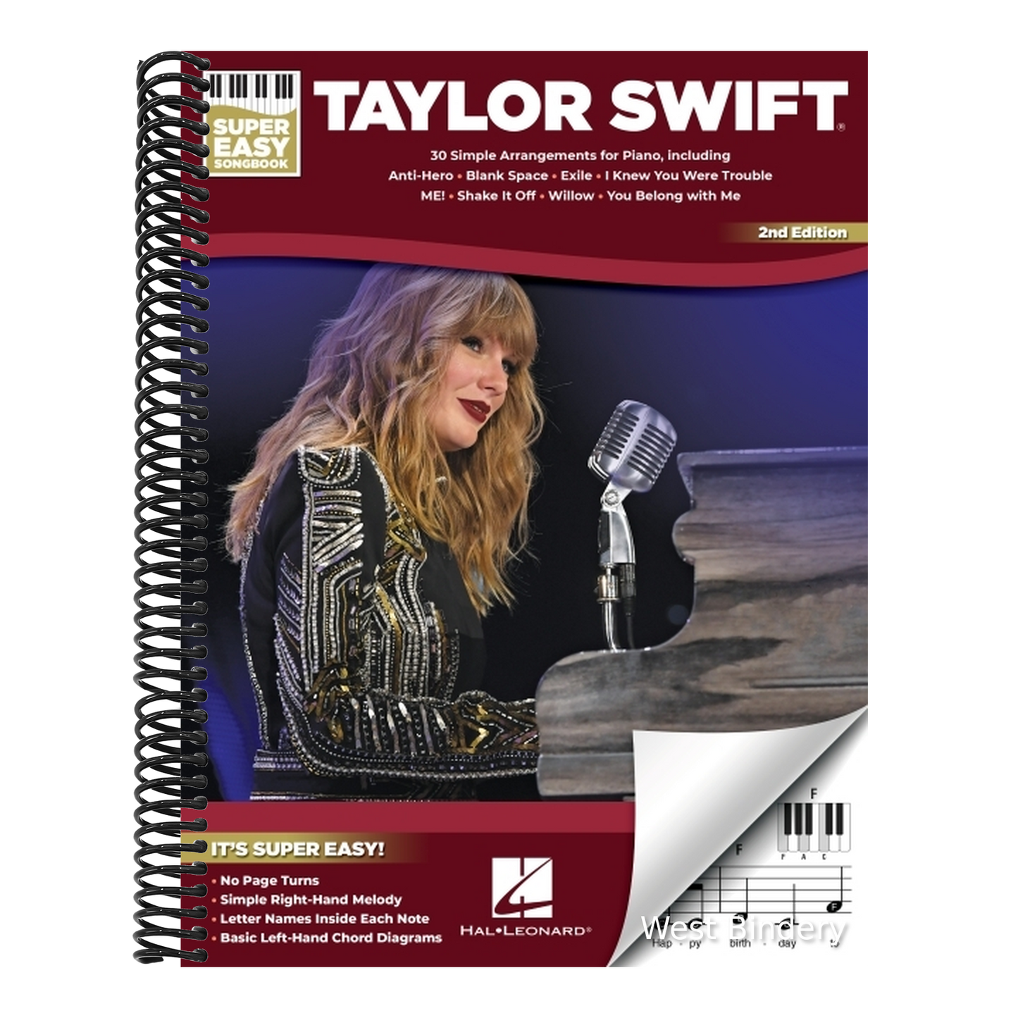 Taylor Swift - Super Easy Songbook - 2nd Edition: 30 Simple Arrangements for Piano with Lyrics (Revised)