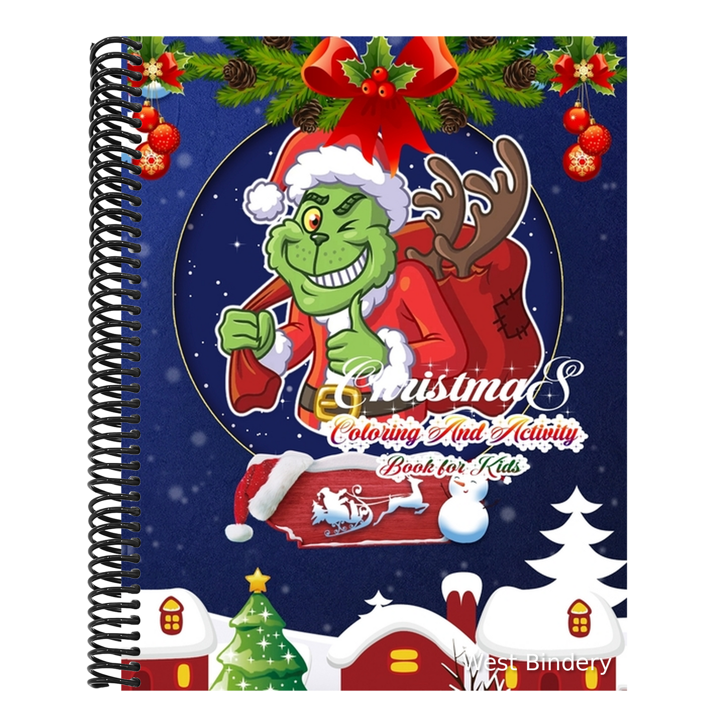 Christmas Coloring And Activity Book For Kids: 50 Christmas Coloring Pages for Kids