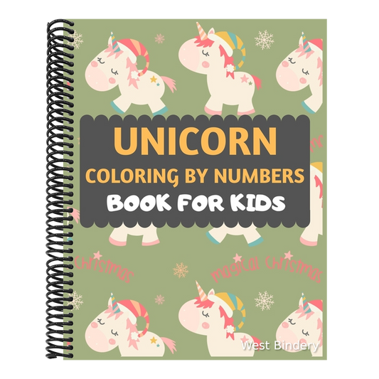 Unicorn Coloring By Numbers Book For Kids: Unicorn coloring book for kids & toddlers -Unicorn activity books for preschooler-coloring book for boys, g