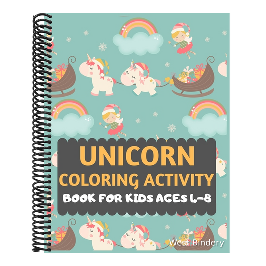 Unicorn Coloring Activity Book For Kids Ages 4-8: unicorn coloring book for kids & toddlers -Unicorn activity books for preschooler-coloring book for