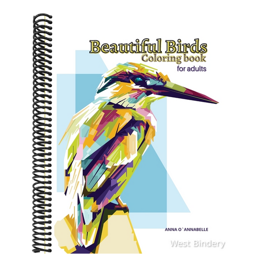 Beautiful Birds coloring book for adults