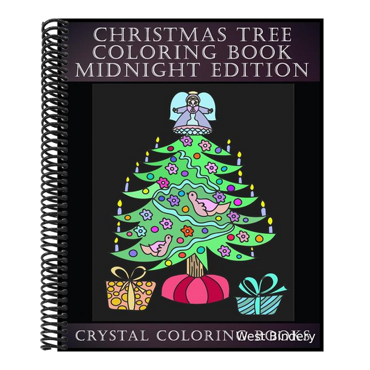 Christmas Tree Coloring Book Midnight Edition: The Best Christmas Tree Coloring Book.30 Beautiful Christmas Tree Coiloring Pages For All. A Fantastic