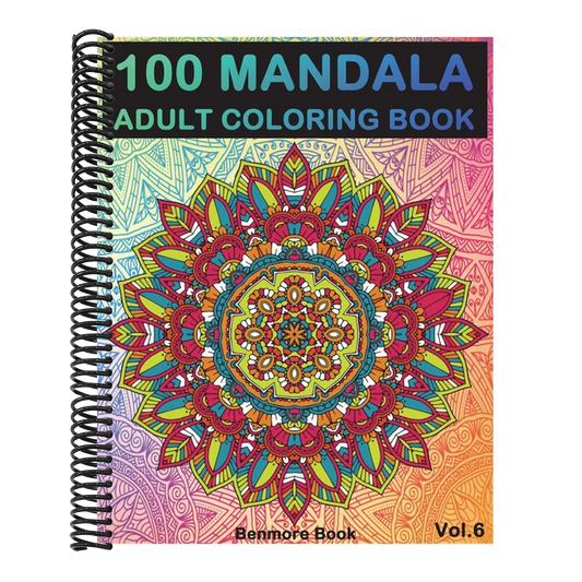 100 Mandala: Adult Coloring Book 100 Mandala Images Stress Management Coloring Book For Relaxation, Meditation, Happiness and Relie