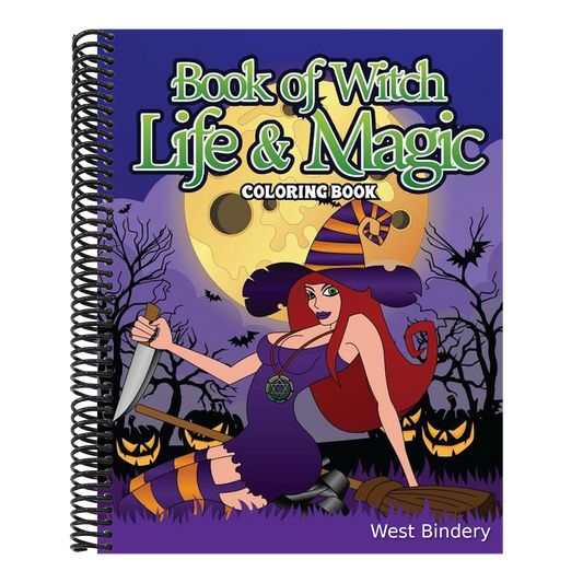 Book Of Witch Life And Magic Coloring Book: A Dark Fantasy Coloring Book Gift for Witch Lovers - Night Magic for Witches, Wiccans, Wizards and Spell C