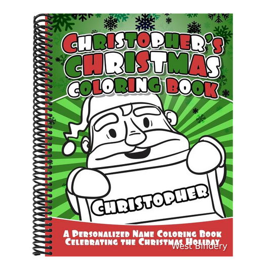 Christopher's Christmas Coloring Book: A Personalized Name Coloring Book Celebrating the Christmas Holiday