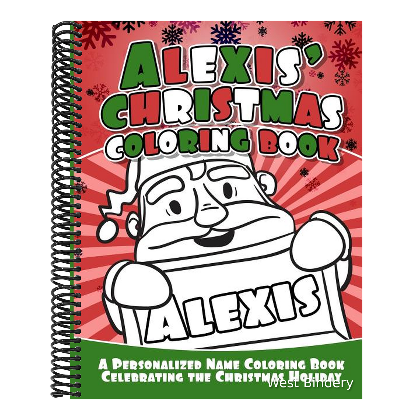Alexis' Christmas Coloring Book: A Personalized Name Coloring Book Celebrating the Christmas Holiday